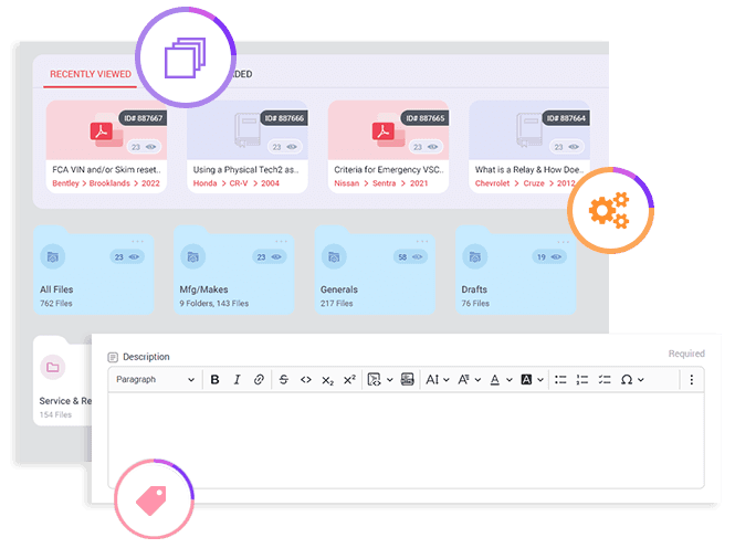 Integrated content authoring for training and service information